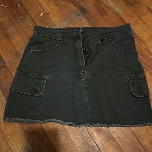 Wild fable green extra small mini skirt